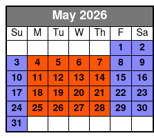 Sea Life + Madame Tussauds (S) May Schedule