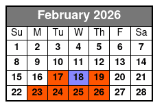 Sea Life + The Orlando Eye (T) February Schedule