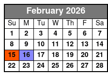 Sea Life + The Orlando Eye (P) February Schedule