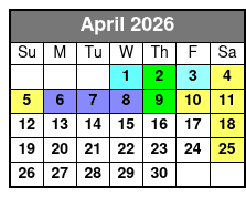 Sea Life + The Orlando Eye (P) April Schedule