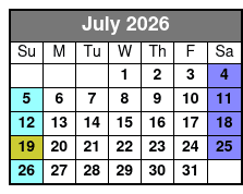 Sea Life + The Orlando Eye (P) July Schedule