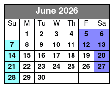 Sea Life Orlando Entry (P) June Schedule