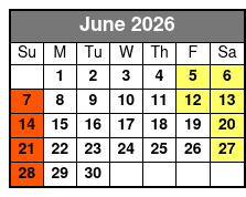 3 Attraction Combo (P) June Schedule
