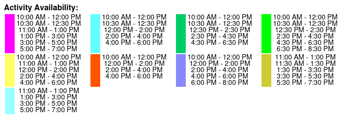 Sea Life Orlando Entry (P) Color Key