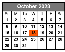 40 Min Fireworks Evening October Schedule