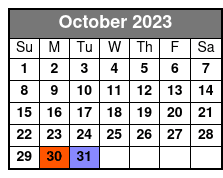 30 Minute Evening Flight October Schedule