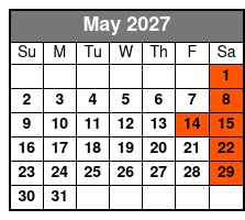 Manatee Swim Value Package May Schedule