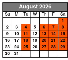 Crystal River Manatee Swim from Orlando August Schedule
