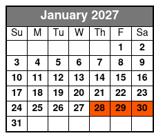 Crystal River Manatee Swim from Orlando January Schedule