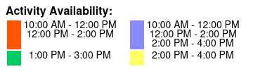 1 Hour Per Jet Ski Color Key