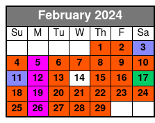 Waterski Wakeboard and Tubing Charter from Lake Buena Vista Area February Schedule