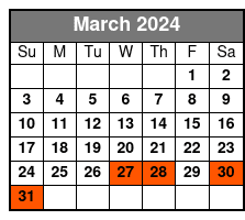 Private Pontoon Boat Rental on Lake Bryan March Schedule