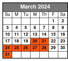 Senor Frogs Orlando Dining Packages March Schedule