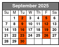 Wild Florida Adventure Package Tour September Schedule