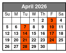 Wild Florida Adventure Package Tour April Schedule