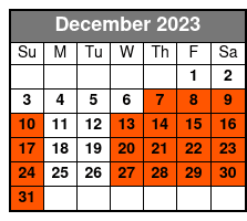 8:30am December Schedule