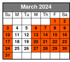 8:30am March Schedule