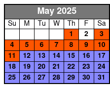 Sunset Tour May Schedule