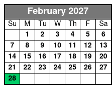 Sunset Tour February Schedule