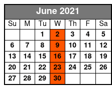 Clearwater Beach Excursion with Deep Sea Fishing June Schedule
