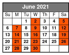Clearwater Beach Excursion and Dolphin Encounter June Schedule