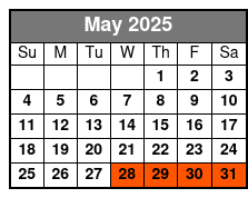 Flex Pass 2 Attractions May Schedule