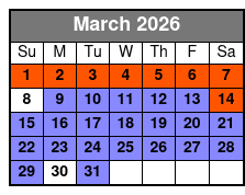 Sunset Kayaking w/ Florida Bioluminescence March Schedule