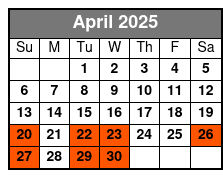 Kennedy Space Center Small Group VIP Experience April Schedule