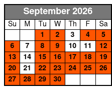 Kennedy Space Center Small Group VIP Experience September Schedule