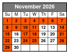 Kennedy Space Center Small Group VIP Experience November Schedule