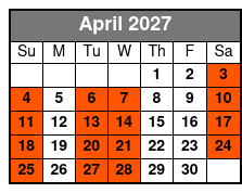 Kennedy Space Center Small Group VIP Experience April Schedule