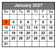 Kennedy Space Center Express from Orlando January Schedule