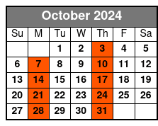 Clearwater Beach Bus Express October Schedule