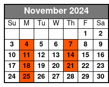 Clearwater Beach Bus Express November Schedule