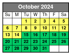 Paddleboard October Schedule