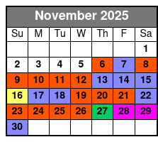 Downtown Orlando 2 Hr Walking Ghost Tour November Schedule