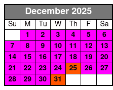 Downtown Orlando 2 Hr Walking Ghost Tour December Schedule