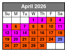 Downtown Orlando 2 Hr Walking Ghost Tour April Schedule