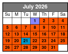 Downtown Orlando 2 Hr Walking Ghost Tour July Schedule