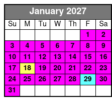 Downtown Orlando 2 Hr Walking Ghost Tour January Schedule