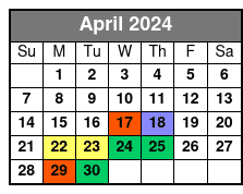 Kayaking April Schedule