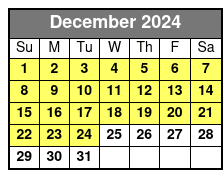 Kayaking December Schedule