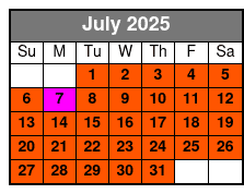 Kayaking July Schedule