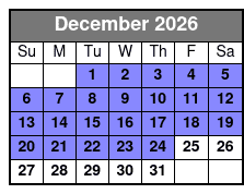 Kayaking December Schedule