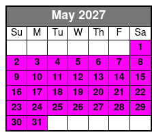 Kayaking May Schedule