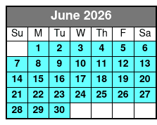 Clear Kayak Tours June Schedule