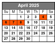 Urban Paddle in Paradise April Schedule