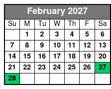 Urban Paddle in Paradise February Schedule