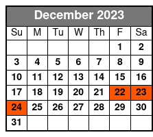 Winter Park Sunset Tour December Schedule