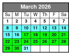 Winter Park Sunset Tour March Schedule